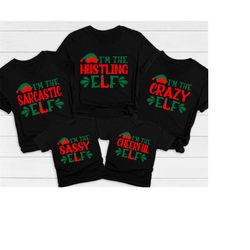 elf family matching shirt, family christmas pajamas, family christmas shirts, christmas gift, matching christmas shirts