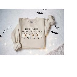 bull sheet sweatshirt, halloween ghost cow sweatshirt, trick or treat shirt, spooky cow sweater, halloween gifts, ghost