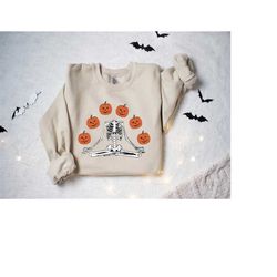 pumpkin sweatshirt, pumpkin sweater, jack-o-lantern sweatshirt, halloween crewneck sweatshirt, halloween sweater, spooky