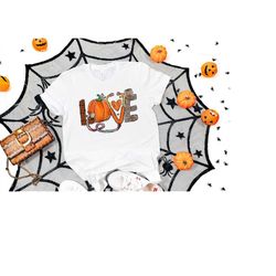 nurse love shirt, pumpkin shirts, funny shirts, shirt for women, pumpkin lover, fall shirt, halloween tees, boho hallowe