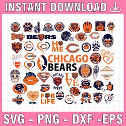 49 files chicago bears, chicago bears svg, chicago bears clipart, chicago bears cricut, nfl teams svg, football teams