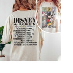 Two-sided Disney Eras Tour Shirt, Mickey And Friends Shirt, Walt Disney World, Disneyland Shirt, Disney Family Shirt, Di