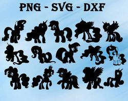 black pony svg, bundles my little pony svg, png,dxf, pdf, jpg...