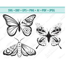 celestial butterfly svg, boho insect svg, galaxy butterfly svg, butterfly clipart, space moth svg, solar system svg, svg