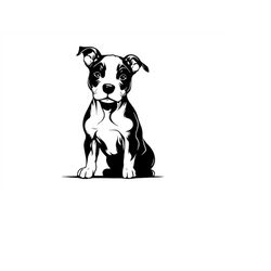 pitbull svg, pitbull clipart, pitbull svg files for cricut, pitbull silhouette svg, american pitbull svg