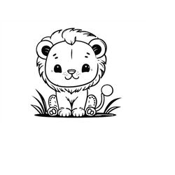 cute lion svg, cute lion svg, cute lion clipart, cute lion svg cut file for cricut