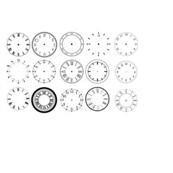 clock face svg bundle, clock face clipart, clock face svg for cricut, clock face svg cut files, clock face silhouette