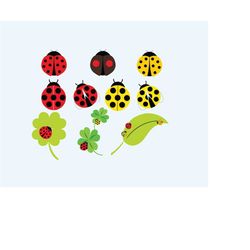 ladybug svg files, ladybug svg files for cricut, ladybug clipart, ladybug on leaf svg files