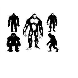 bigfoot svg bundle, bigfoot clipart bundle, bigfoot svg files for cricut