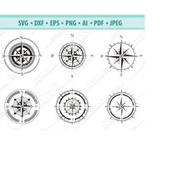 rose of winds svg, nautical svg, marine svg, nautical svg, compass rose svg, silhouette, svg, graphics, illustration, lo