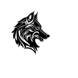 wolf tribal svg, wolf head svg, wolf clipart, wolf head svg cut file for cricut, wolf tattoo svg