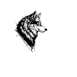 wolf head svg, wolf clipart, wolf head svg cut file for cricut, wolf face svg