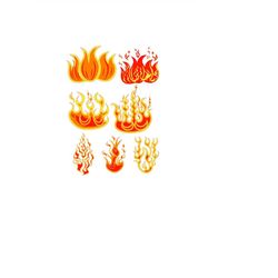 fire svg files, fire clipart, fire dxf files, flames cricut files, flames silhouette, fire png, cut file, fire cut files