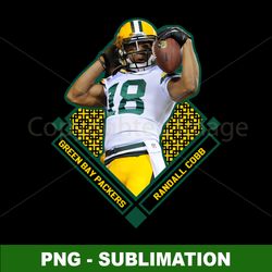Green Bay Packers Sublimation PNG Digital Download File - Randall Cobb Touchdown Celebration - Perfect for Packers Fans