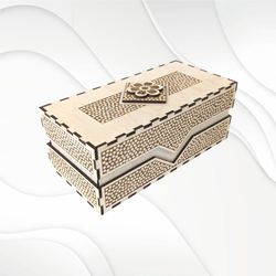 unique gift jewelry box, laser cut design. cutting plan, vector pattern. glowforge svg cut file. cutting design, vector