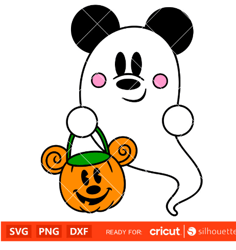 ghost mickey mouse svg, trick or trick or treat svg,halloween svg, disney svg, cricut, silhouette vector cut file