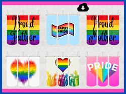 25 gay pride / lgbtq tumbler design bundle - png images - 20 oz skinny tumbler designs sublimation printing
