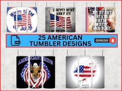 25 usa / american / america tumbler design bundle - png images - 20 oz skinny tumbler designs sublimation printing