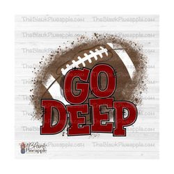 football design png, maroon football go deep sublimation png, football sublimation design, grunge football design, png 3