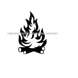 campfire 4 svg, campfire svg, bonfire svg, camping svg, campfire clipart, files for cricut, cut files for silhouette, pn