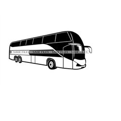 double decker coach bus svg, coach bus clipart, coach bus files for cricut, coach bus cut files for silhouette, png, dxf