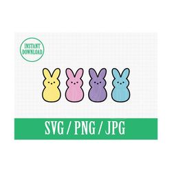 easter peeps | layered | svg png jpg | instant file download