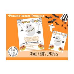you've been booed - halloween - game bundle - white background - pdf / jpg - printable instant file download