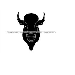 bison head svg, bison mascot svg, buffalo head svg, bison clipart, bison files for cricut, cut files for silhouette, png