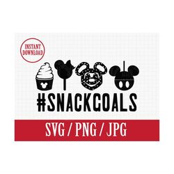 snack goals | mickey pretzel dole whip bar | disneyland bound | svg png jpg | instant file download