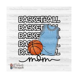 basketball design png, basketball mom with chalky jersey in light blue png, basketball mom sublimation design, add your