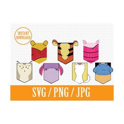 winnie the pooh banner | birthday | nursery | kids room  | svg png jpg | instant file download