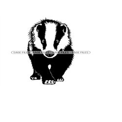 honey badger svg, badger svg, badger clipart, badger files for cricut, badger cut files for silhouette, badger png, dxf,