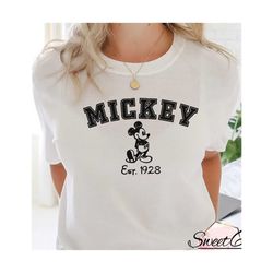 original mickey established 1928. retro mickey. svg. png. jpg. digital file.