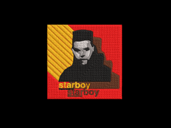 starboy | digital embroidery files | .dst .exp .hus .jef .pes .vip .vp3 .xxx