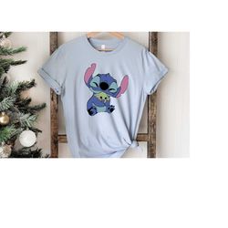 stitch baby yoda shirt - disneyworld family shirts, disneyland shirts, stitch magic balloons ,kids disneyworld shirts,ba