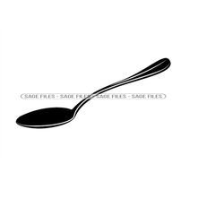 spoon svg, kitchen svg, spoon clipart, spoon files for cricut, spoon cut files for silhouette, png, dxf