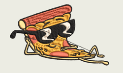 cool pizza | digital embroidery files | .dst .exp .hus .jef .pes .vip .vp3 .xxx