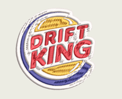 drift king | digital embroidery files | .dst .exp .hus .jef .pes .vip .vp3 .xxx