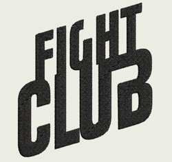 fight club | digital embroidery files | .dst .exp .hus .jef .pes .vip .vp3 .xxx