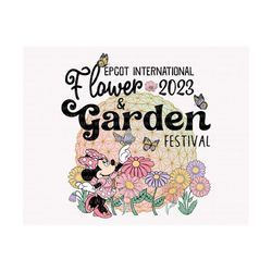 flower and garden festival 2023 png, mouse floral png, family trip 2023 png, magical kingdom png, family vacation shirt,