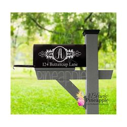 mailbox svg cut file, monogram mailbox cut file png, svg, eps, & dxf, cut file for mailbox decoration, digital download,