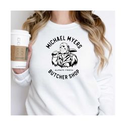 michael myers butcher shop svg, halloween graphics, t-shirt graphics