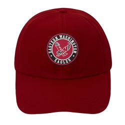 eastern washington eagles embroidered baseball cap, ncaa logo embroidered hat, eastern washington eagles football cap