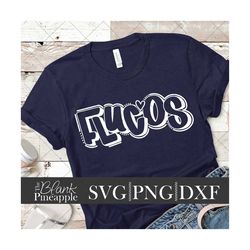 flucos svg cut file, flucos mascot svg, dxf, and png digital download, mascot name shirt design. team name design. hand