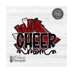 cheer design png, cheer mom pom pom and megaphone in maroon png, cheer sublimation design, cheerleading png, cheer shirt