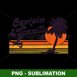 retro 70s design - captain tennille sublimation png digital download - iconic nostalgia at your fingertips
