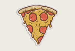 pizza | digital embroidery files | .dst .exp .hus .jef .pes .vip .vp3 .xxx