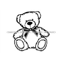 teddy bear 7 svg, teddy bear svg, cute bear svg, bear clipart, bear files for cricut, bear cut files for silhouette, png