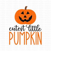 cutest little pumpkin svg, jackolantern boy shirt svg, digital download, cut file, sublimation, clipart (includes svg/dx