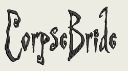 corpse bride | digital embroidery files | .dst .exp .hus .jef .pes .vip .vp3 .xxx